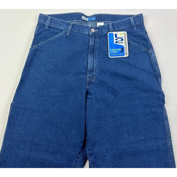 Levis L2 Hammer Loop Carpenter Loose Jeans Mens 36x30 Blue Retro Y2K Deadstock - Picture 3 of 10